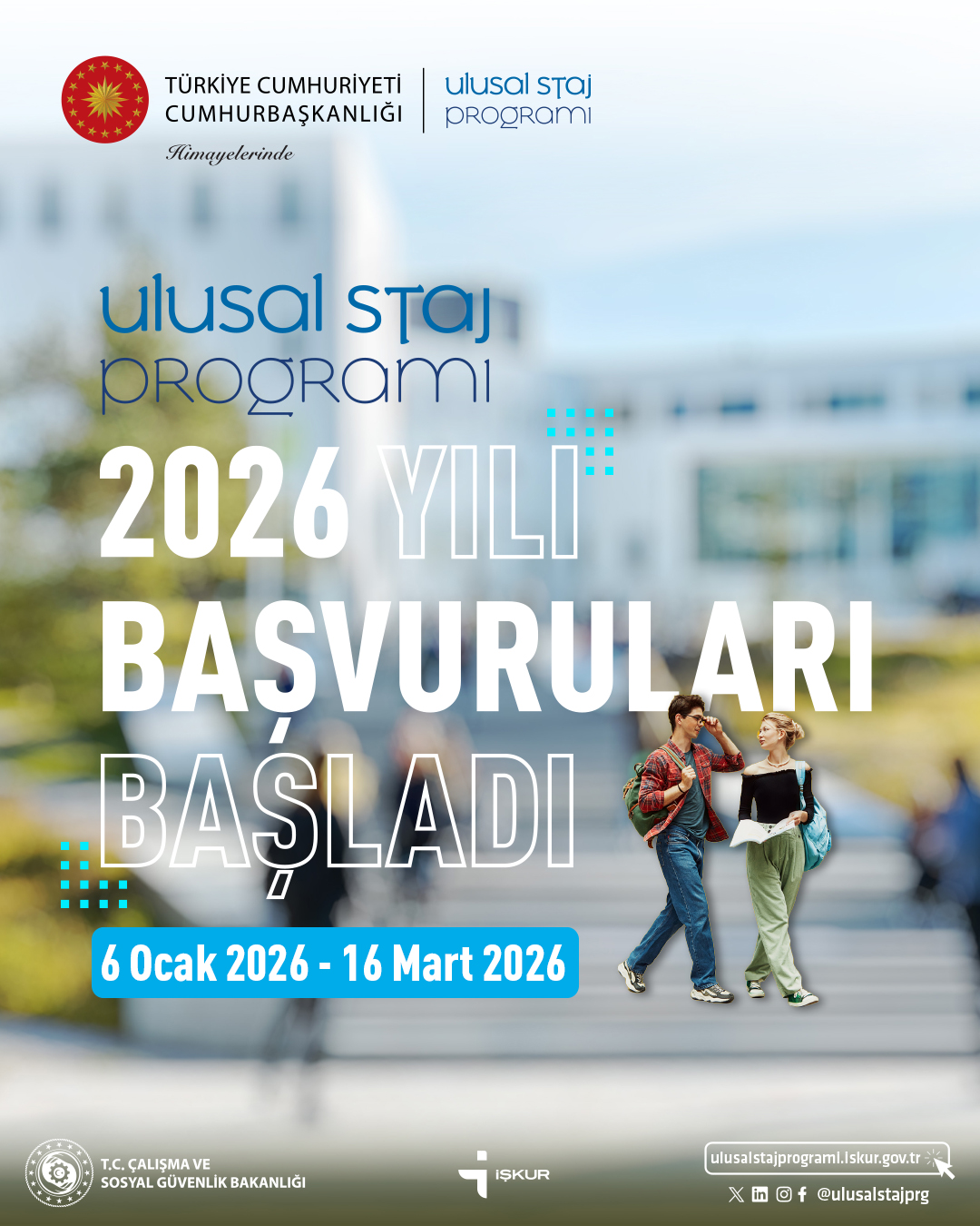 Ulusal Staj Programı 2026 Yılı Başvuruları Başladı!